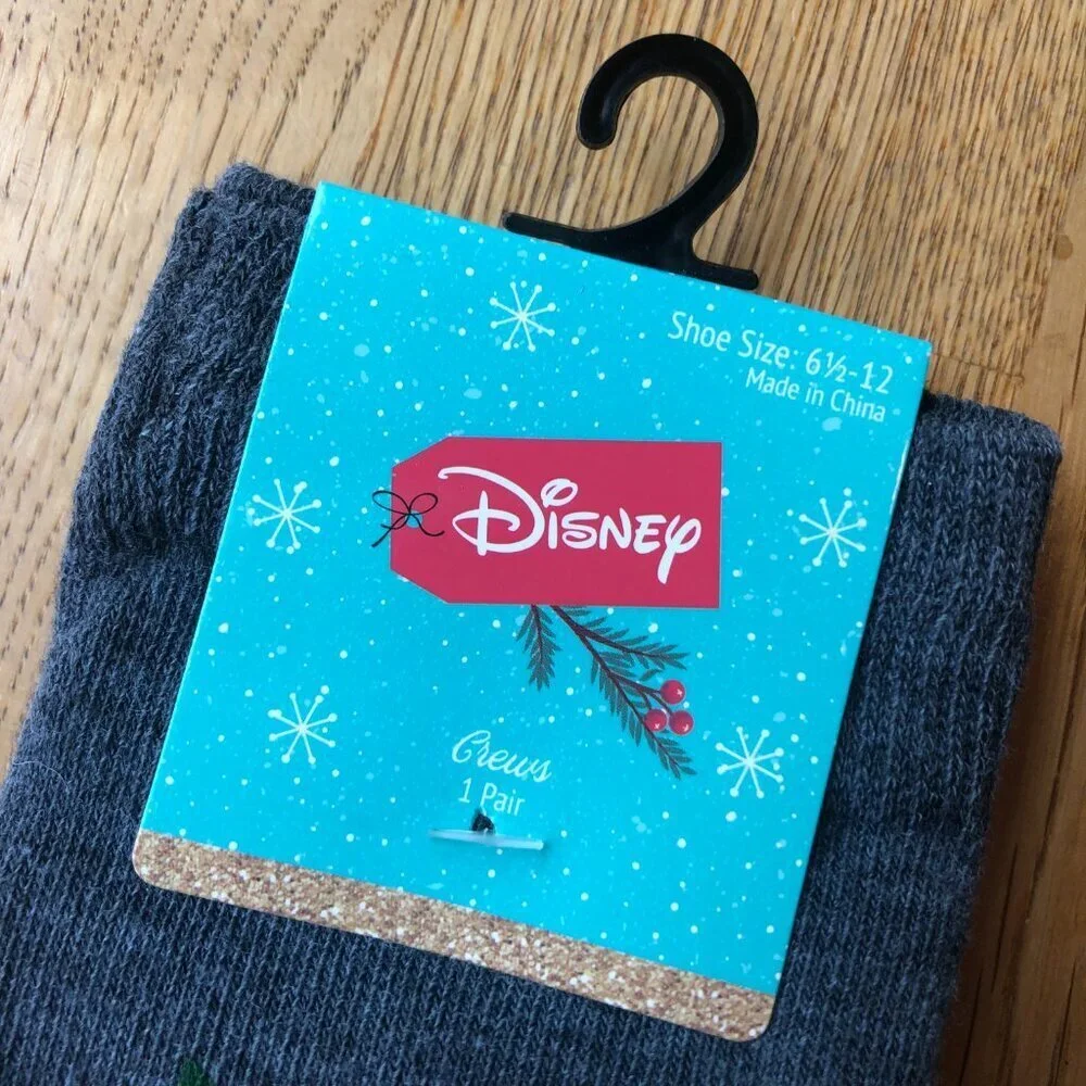 Disney Christmas Mickey Mouse Socks Stocking Stuffer NWT